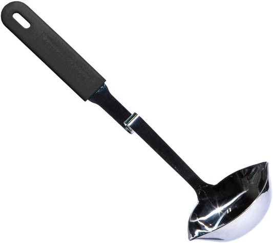 Souper Cubes Soup Ladle Stainless Steel with Silicone Grip & Pot Hook, Kale