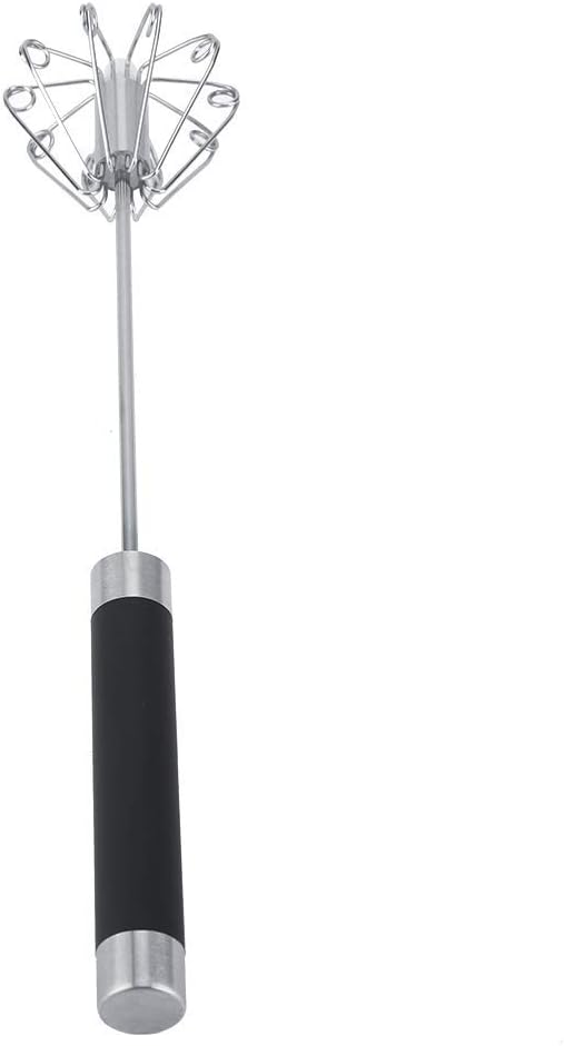Fdit Egg Beater Rotatable Stainless Steel Whisk 26.5cm