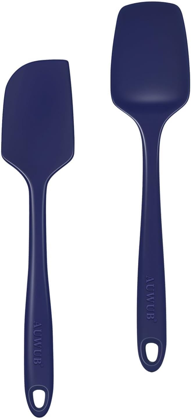 Silicone Cooking Utensils Set 2PCS, Non-Stick Kitchen Spatula Set