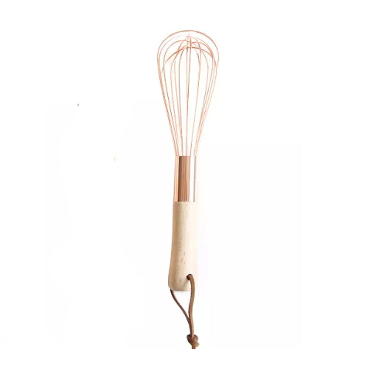 Angel's Peel Lounge Stainless Steel Egg Whisk with Titanium Gold Plating - Ecofriendly Manual Egg Beater, Milk Frother, wire whisk, Hand Blender, Cake Tool and kitchen Gadget – Gold