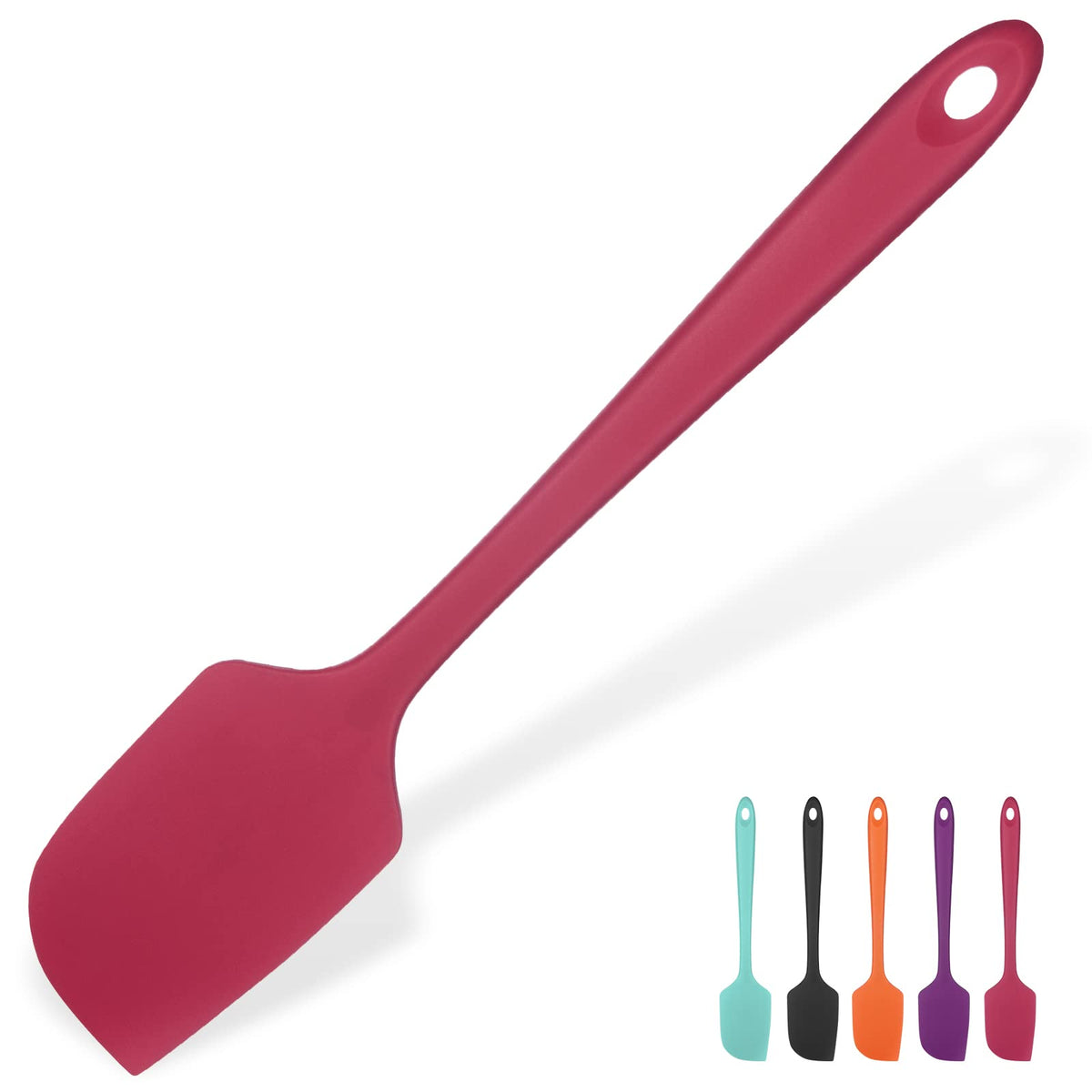 U-Taste Silicone Large Spatula, 600ºF High Temp Scraper, 11.38in, Aqua Sky