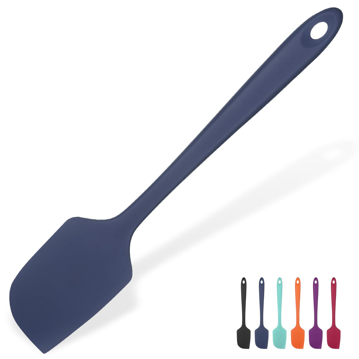 U-Taste Silicone Large Spatula, 600ºF High Temp Scraper, 11.38in, Aqua Sky