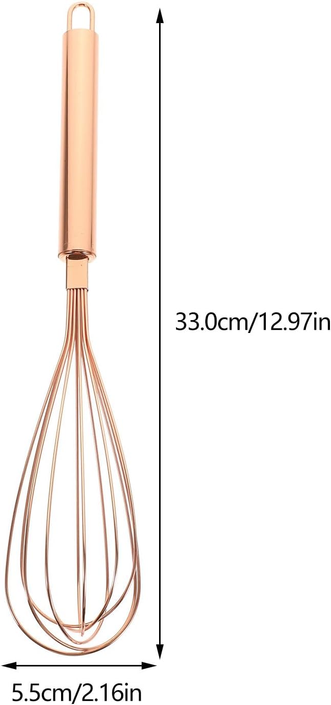 VOSAREA Stainless Steel Egg Whisk Wire Whisk for Whisking Beating Stirring and Mixing Manual Kitchen Utensil for Cooking Baking Sauces Eggs and Salad 12.99 X 2.16 X 2.16 in