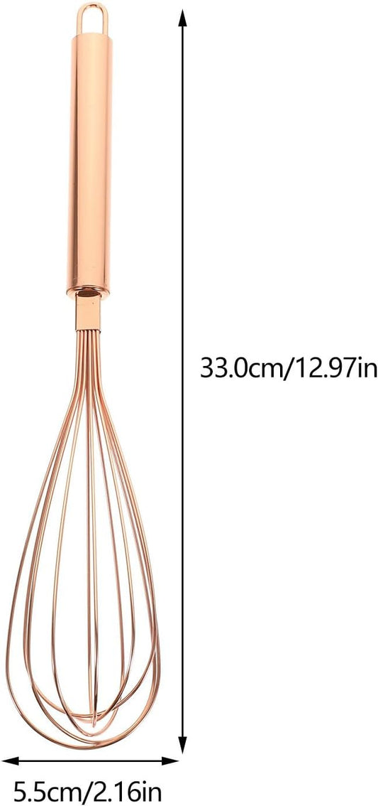VOSAREA Stainless Steel Egg Whisk Wire Whisk for Whisking Beating Stirring and Mixing Manual Kitchen Utensil for Cooking Baking Sauces Eggs and Salad 12.99 X 2.16 X 2.16 in