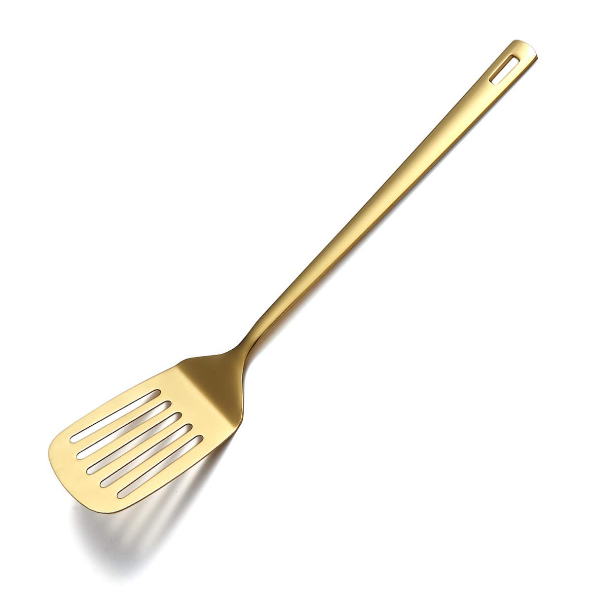 Gold Ladle, Berglander Stainless Steel Kitchen Ladle With Titainium Gold Plating, Soup Ladle, Cooking Ladle, Metal Soup Spoon For Cooking, Dishwasher Safe, Easy to Clean