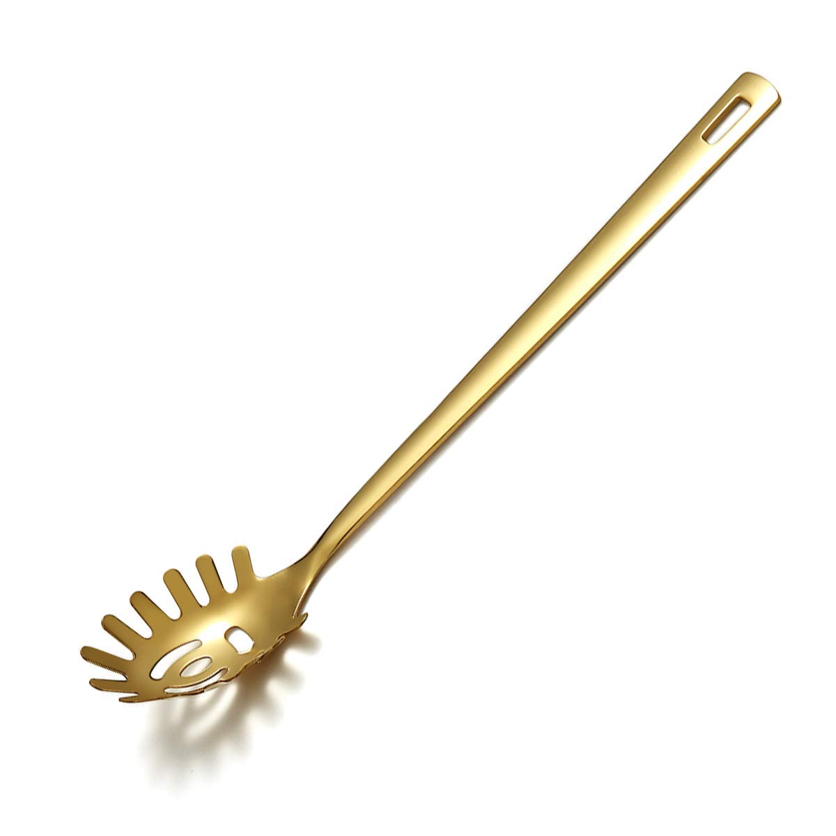 Gold Ladle, Berglander Stainless Steel Kitchen Ladle With Titainium Gold Plating, Soup Ladle, Cooking Ladle, Metal Soup Spoon For Cooking, Dishwasher Safe, Easy to Clean