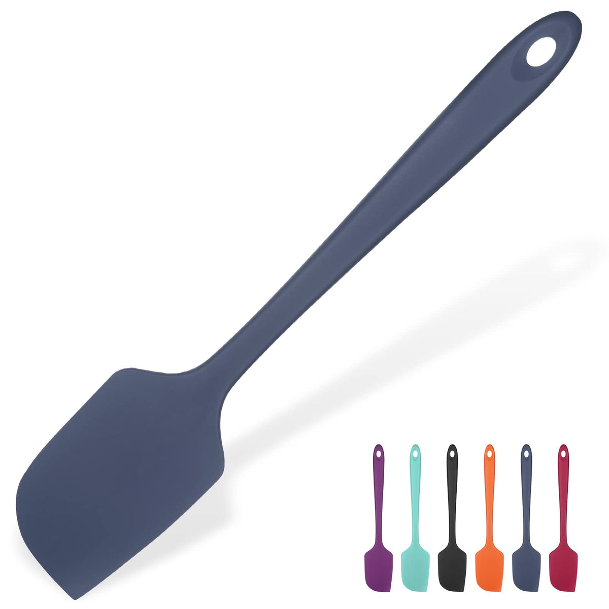 U-Taste Silicone Large Spatula, 600ºF High Temp Scraper, 11.38in, Aqua Sky