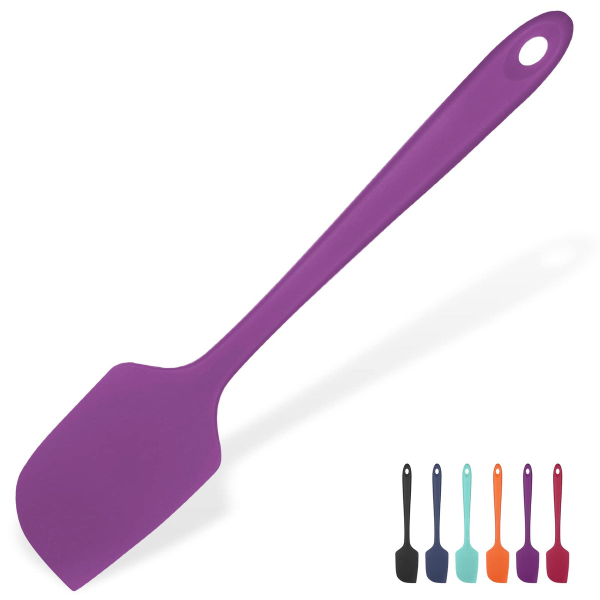 U-Taste Silicone Large Spatula, 600ºF High Temp Scraper, 11.38in, Aqua Sky