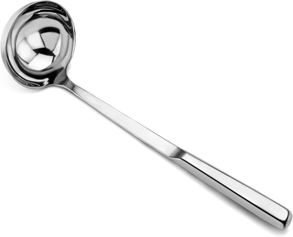 New Star Foodservice Deep Soup Ladle, 13.25", Stainless Steel, Silver