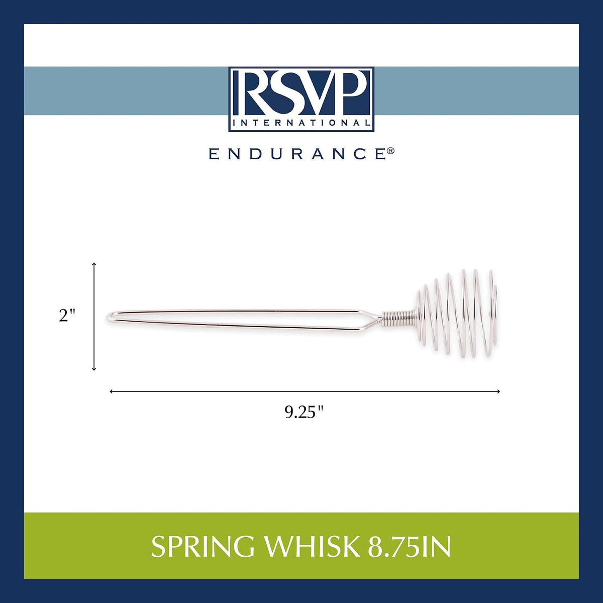 RSVP Endurance Spring Whisk, 9-1/4-Inch (1 Pack)