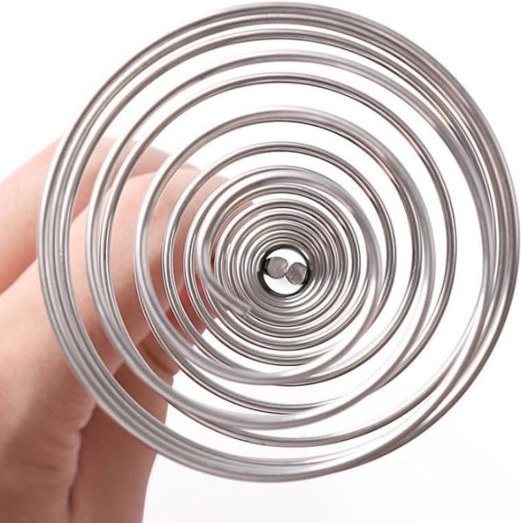 Mini French Spring Whisk,Stainless Steel Manual Eggbeater Hand Egg Mixer Whisk Blender Stirring Beater Cream Frother Flour Stirrer for Kitchen