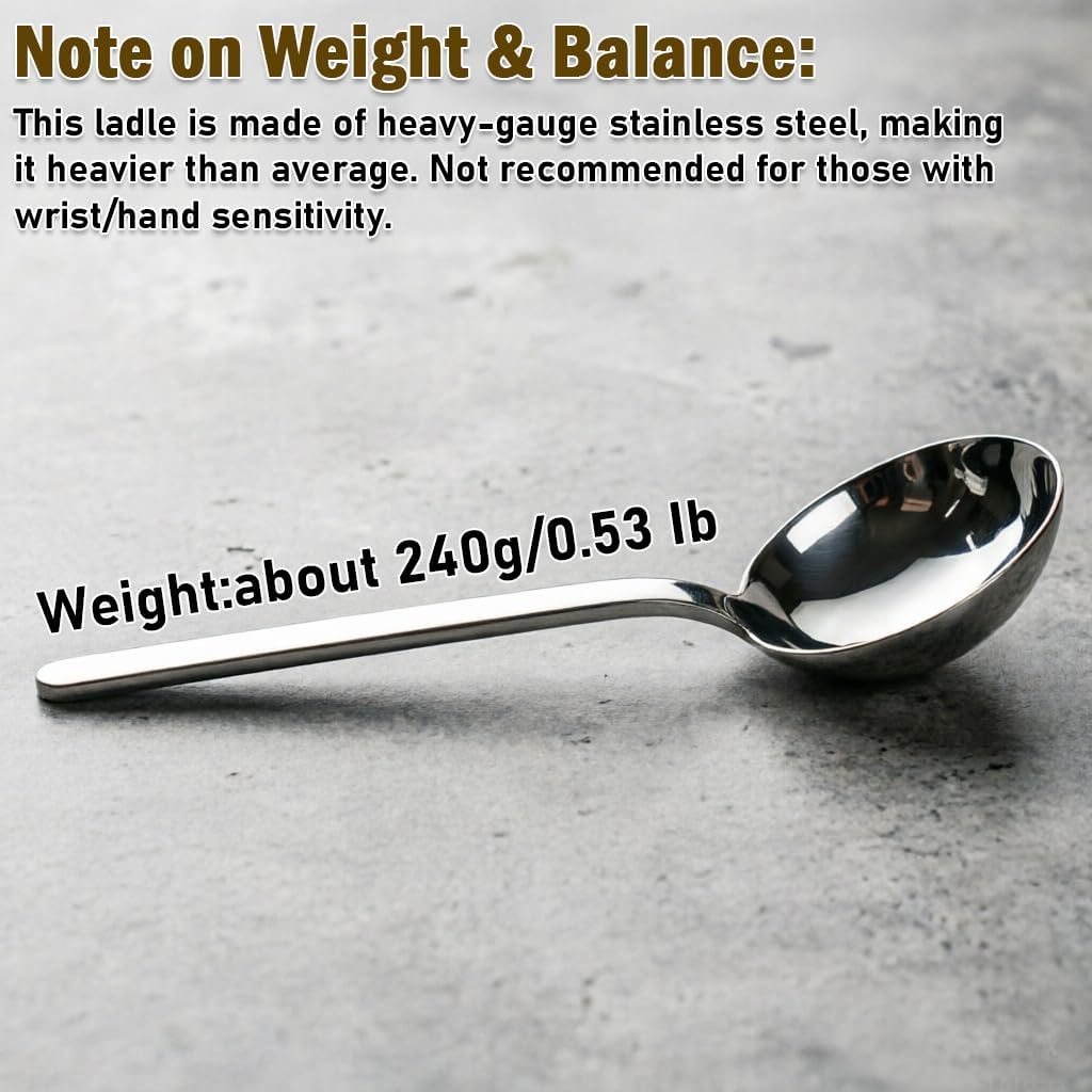 10 Inch 18/10 Stainless Steel Serving Ladle