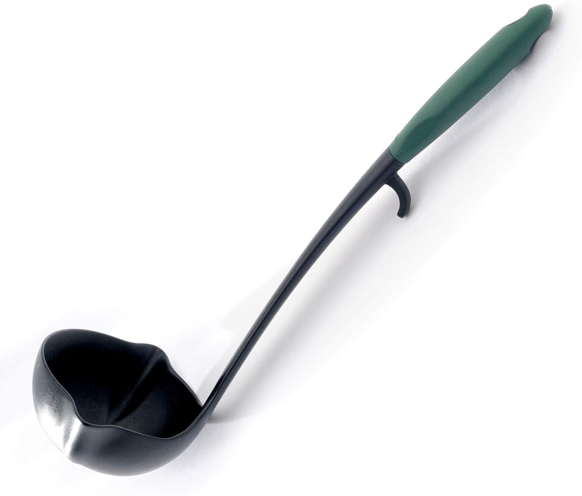 Norpro Dual-Spout Canning Ladle with Rim Hook and Long Handle, 6.5oz