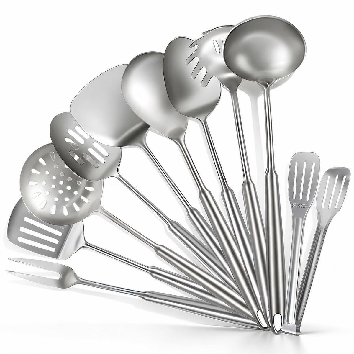 18/8 Stainless Steel Soup Ladle, Durable Metal Ladel, Serving Spoon
