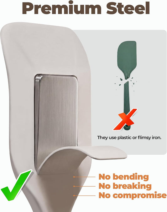 Bake Choice 2 Pieces Silicone Spatula Set, Premium Steel Core