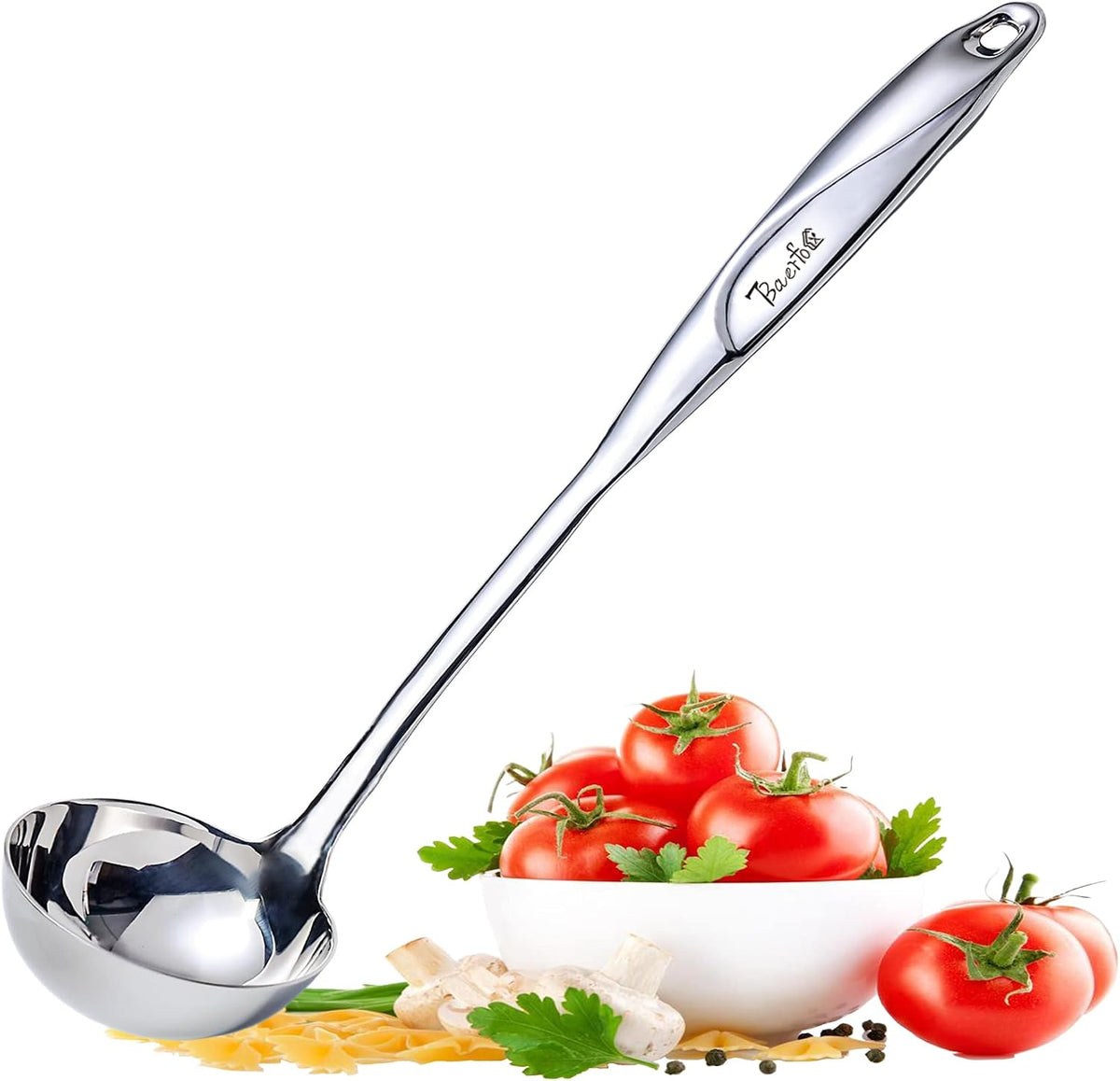 High Grade Soup Ladle, Cooking Ladle for Soup, Heat-proof Design of Hollow Handle, Gift for Family(4ouce/13.5 Inch)