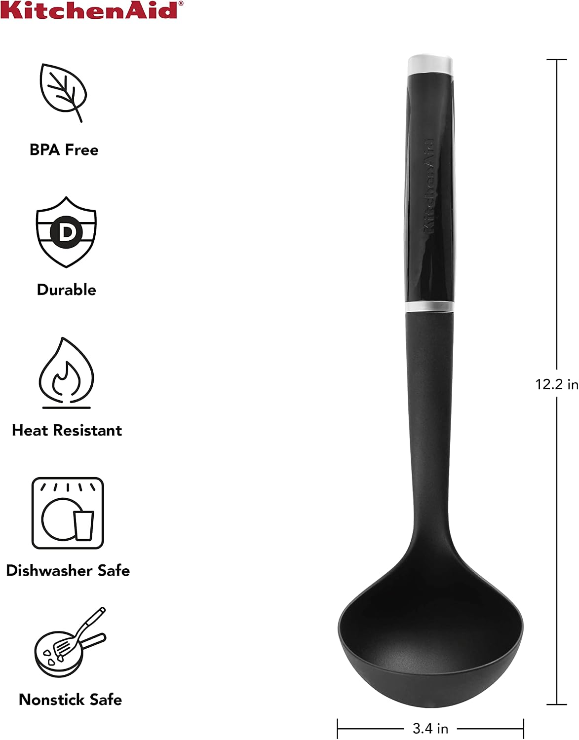KitchenAid KE006OHOBA Classic Nylon Ladle