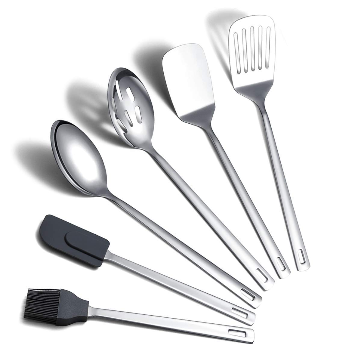Stainless Steel Ladle, Berglander Soup Ladle, Cooking Ladle, Kitchen Ladle, Metal Soup Spoon For Cooking Non-Stick And Heat Resistant, Dishwasher Safe, Easy to Clean