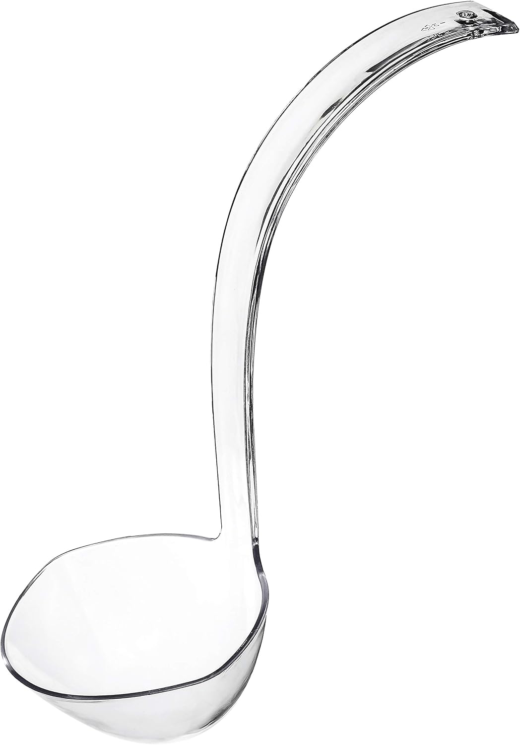 Plasticpro Disposable Plastic Soup/Punch Laddle Durable Heavy Duty Premium Serving Utensils Clear Pack of 4