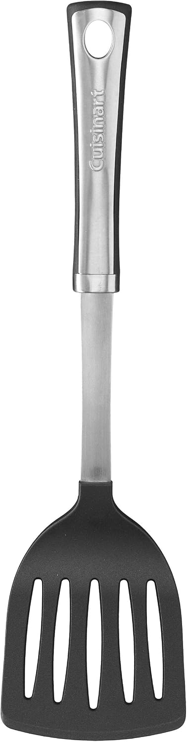 Cuisinart CTG-21-LT Slotted Turner, One Size, Black and Stainless Steel