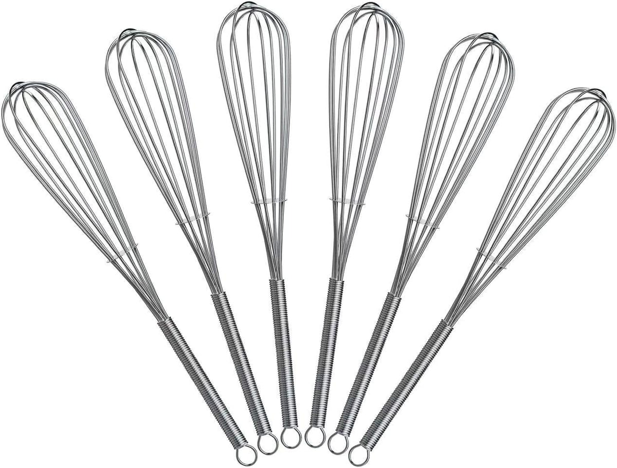 5 inch Mini Wire Whisk 6 Pack - Stainless Steel