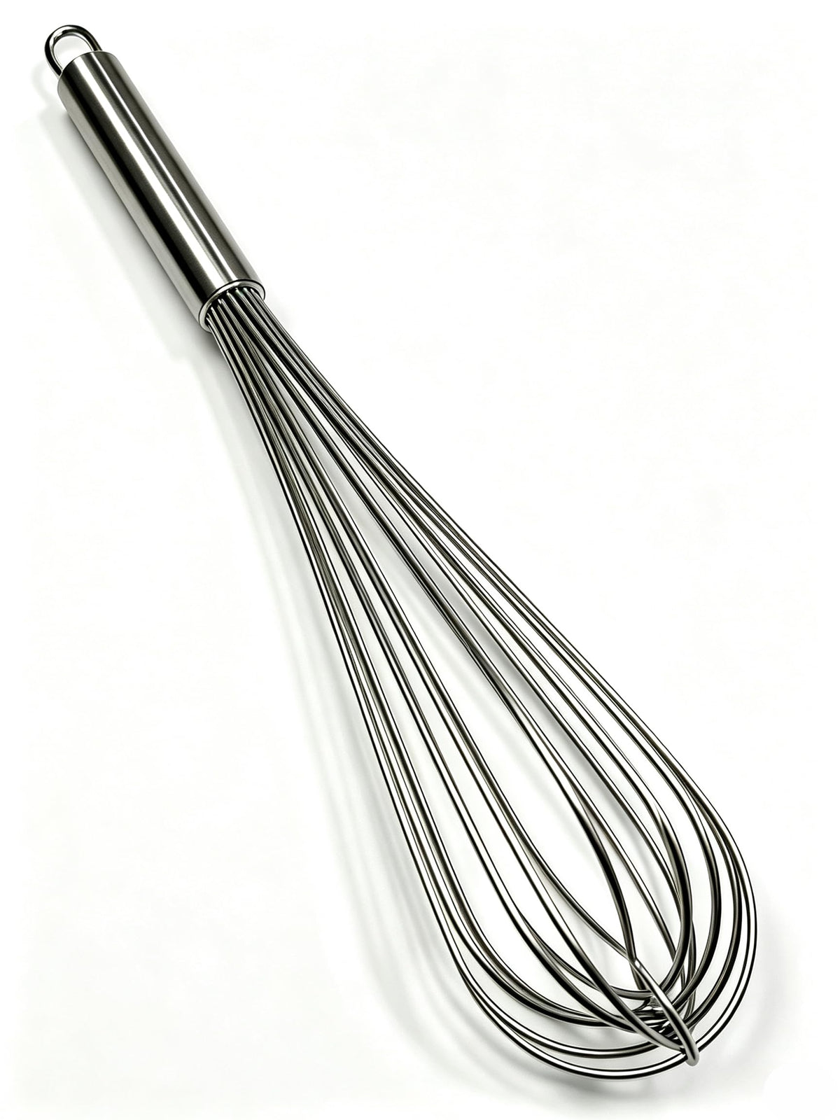 Large Commercial whisk, Heavy Duty 16in Wire Whisk, 304 Stainless Steel 2.5mm Thick Manual Egg Whisk, Durable Kitchen Mixer Mixing Batter, Beating Egg and Blending Sauces.