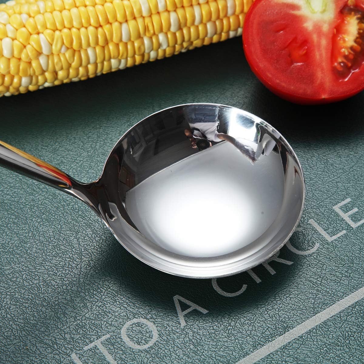 Stainless Steel Ladle, Berglander Soup Ladle, Cooking Ladle, Kitchen Ladle, Metal Soup Spoon For Cooking Non-Stick And Heat Resistant, Dishwasher Safe, Easy to Clean