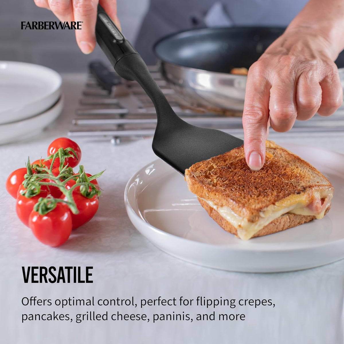 Farberware Pro Short Turner Spatula Heat Resistant Tip-Up