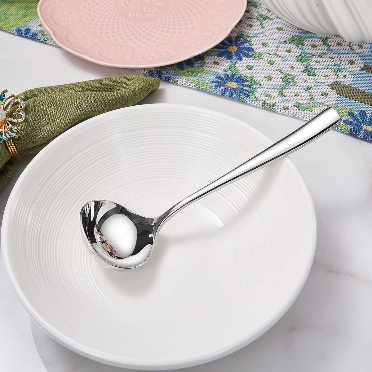 KEAWELL Louis 7.5-Inch 18/10 Stainless Steel Gravy Ladle (1)