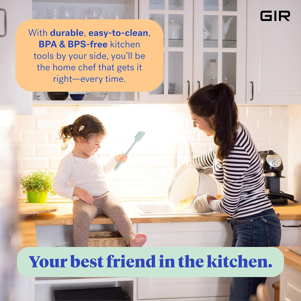 GIR: 3-Piece Silicone Ultimate Kitchen Utensils Set – Mint