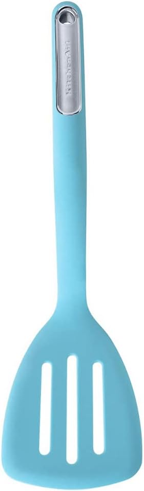 KitchenAid Silicone Slotted Turner, Aqua Sky