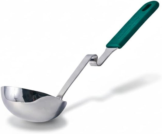 Souper Cubes Soup Ladle Stainless Steel with Silicone Grip & Pot Hook, Kale