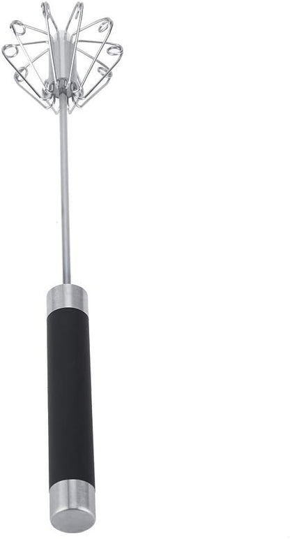 Fdit Egg Beater Rotatable Stainless Steel Whisk 26.5cm