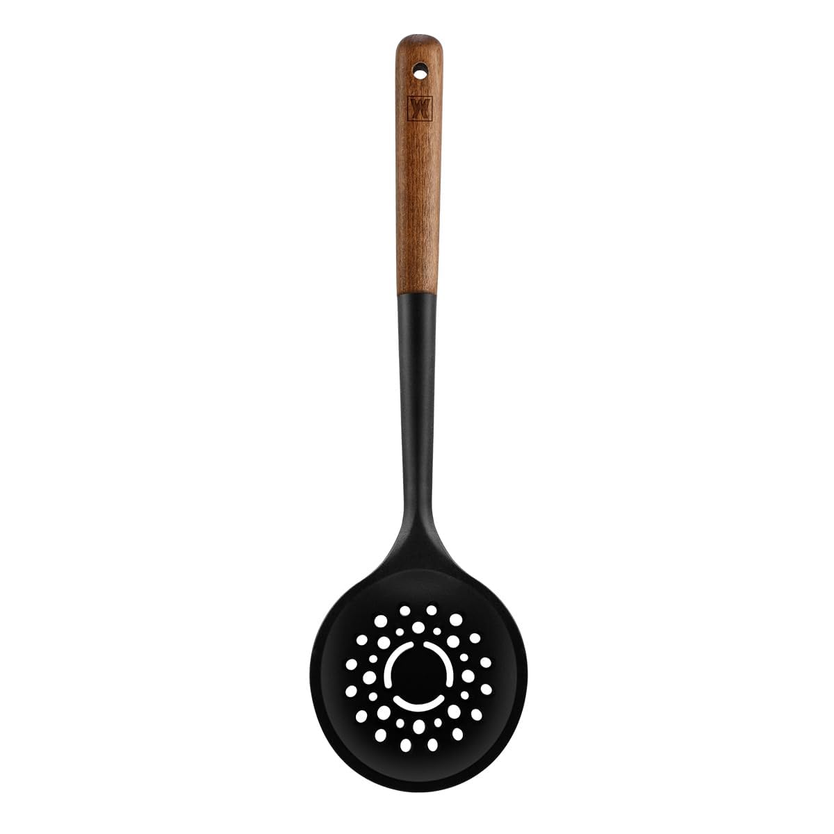 Cooking Ladle: Silicone Kitchen Utensil with Long Wooden Handles, Heat Resistant Cookware, Protects Surfaces with Gentle Head Design, Portion Batter, Professional Chef Wok Soup Ladle