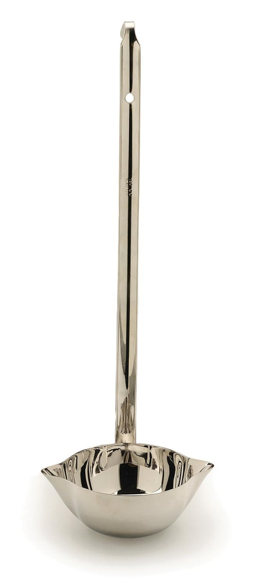 RSVP International Endurance Canning Collection Non-Reactive 18/8 Stainless Steel, Dishwasher Safe, Ladle, 13-1/2"