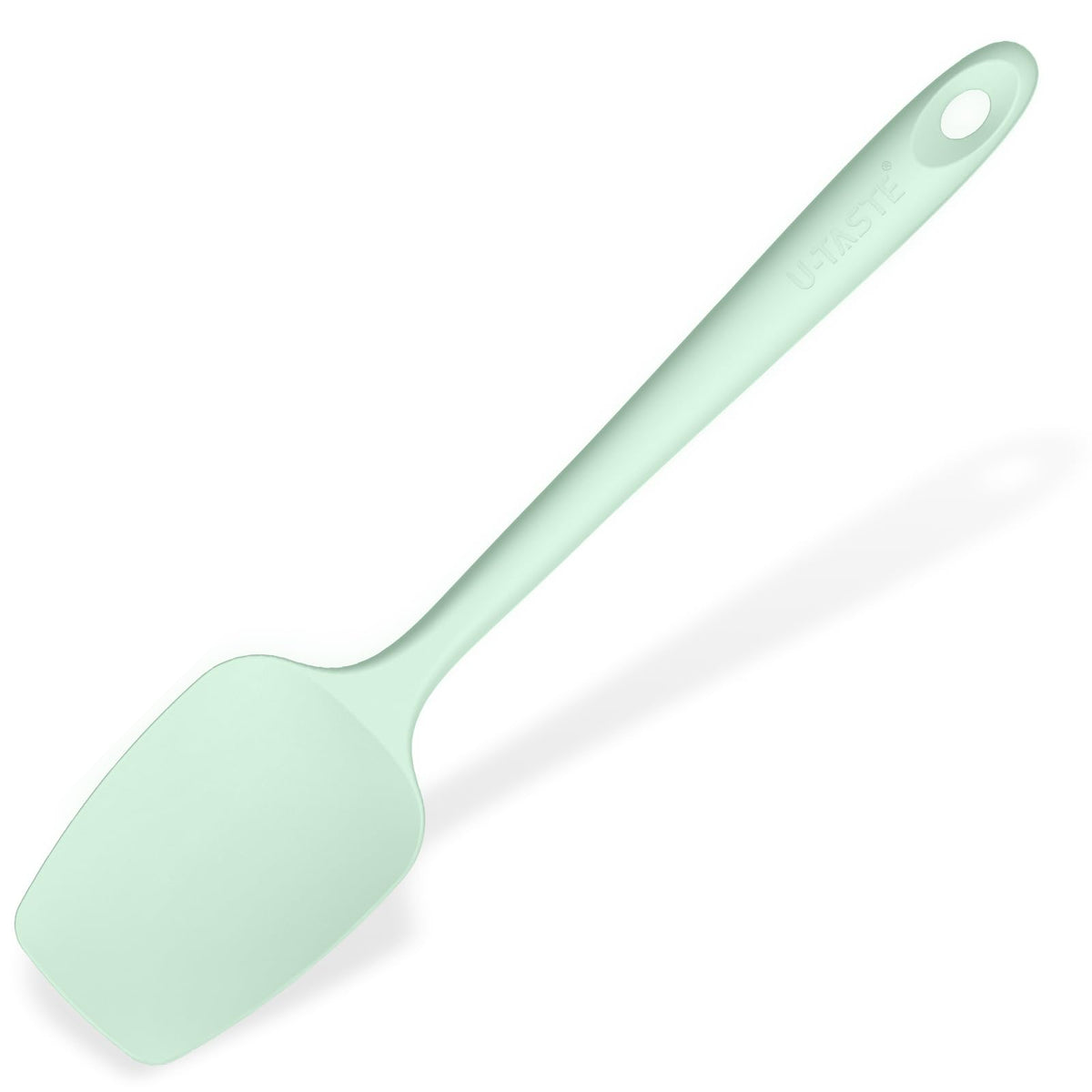 U-Taste Silicone Large Spatula, 600ºF High Temp Scraper, 11.38in, Aqua Sky