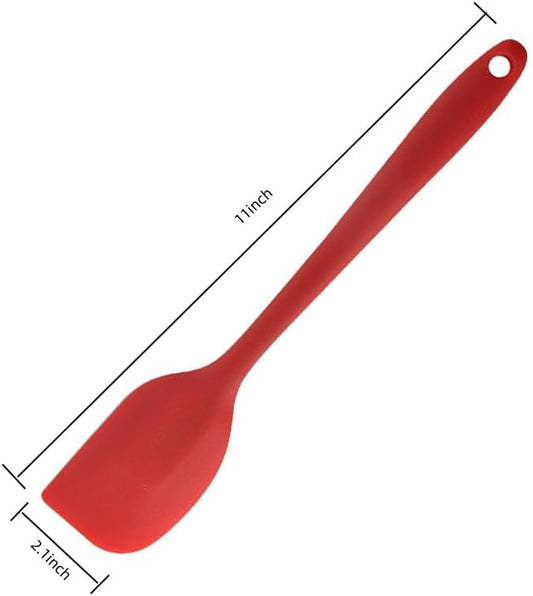 8-Piece Silicone Spatula Set, 446ºF Heat Resistant Rubber Scrapers for Non-Stick Cookware,Seamless One-Piece Design,BPA-Free Food Grade Kitchen Utensils for Baking,Cooking & Mixing,Dishwasher Safe