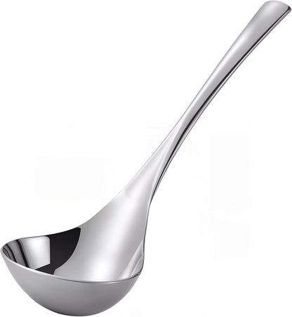 Small Ladle Spoon for Gravy, 8" 304 Stainless Steel Ladle with Hollow Handle,1-Pack