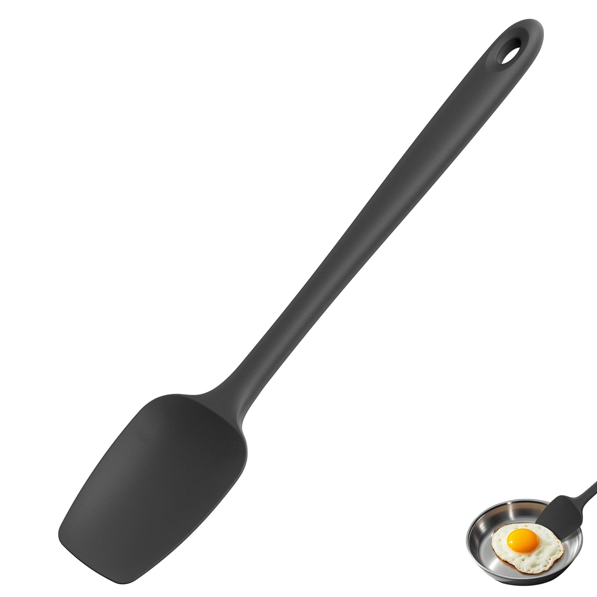 U-Taste Silicone Large Spatula, 600ºF High Temp Scraper, 11.38in, Aqua Sky