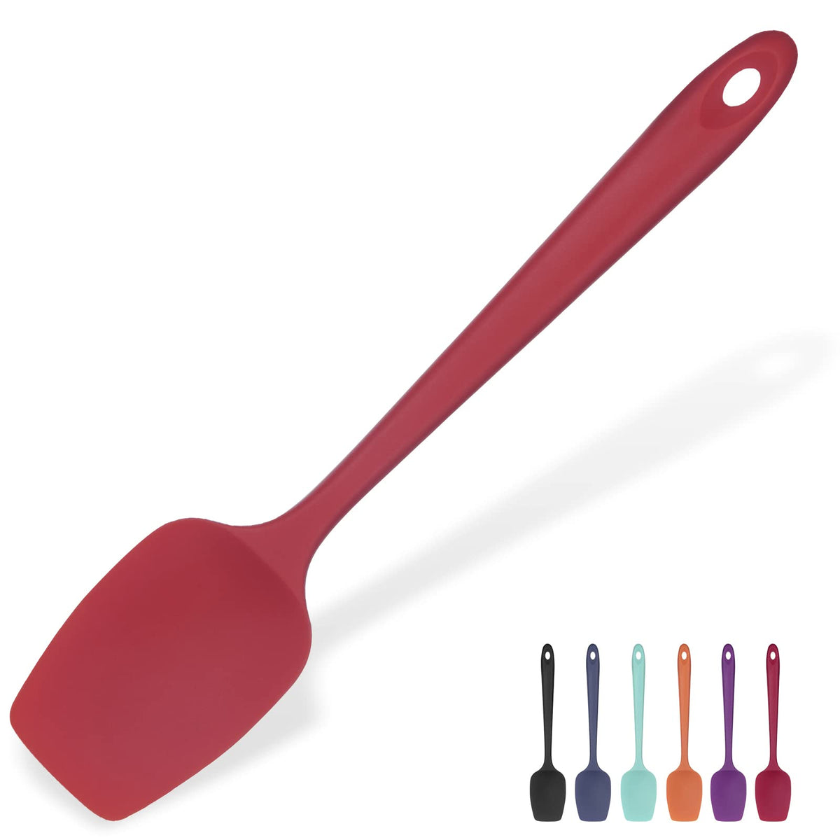 U-Taste Silicone Large Spatula, 600ºF High Temp Scraper, 11.38in, Aqua Sky