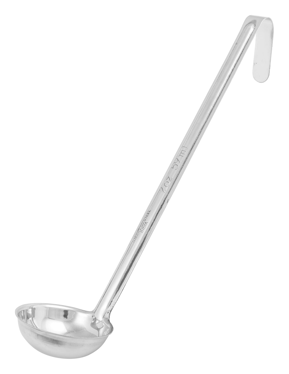 Winco 2 oz One Piece Steel One-Piece Ladle