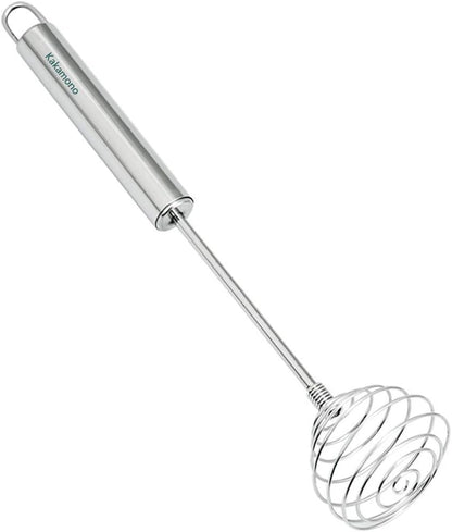 Egg Whisk Egg Beater Stainless Steel Balloon Galaxy Spring Whisk Egg Beater Milk Blender for Blending, Whisking, Beating & Stirring
