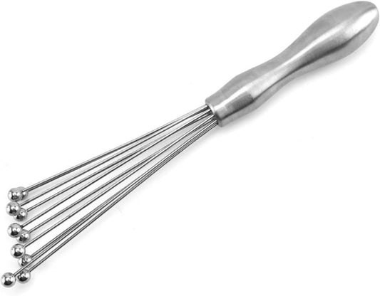 1/2pcs Stainless Steel Bead Whisk Mixer Hand Cream Mixer,Hand Cream,Kitchen Baking Tools,Manual Egg Beater,Steel Ball Whisk,Silver,10/12 Inch