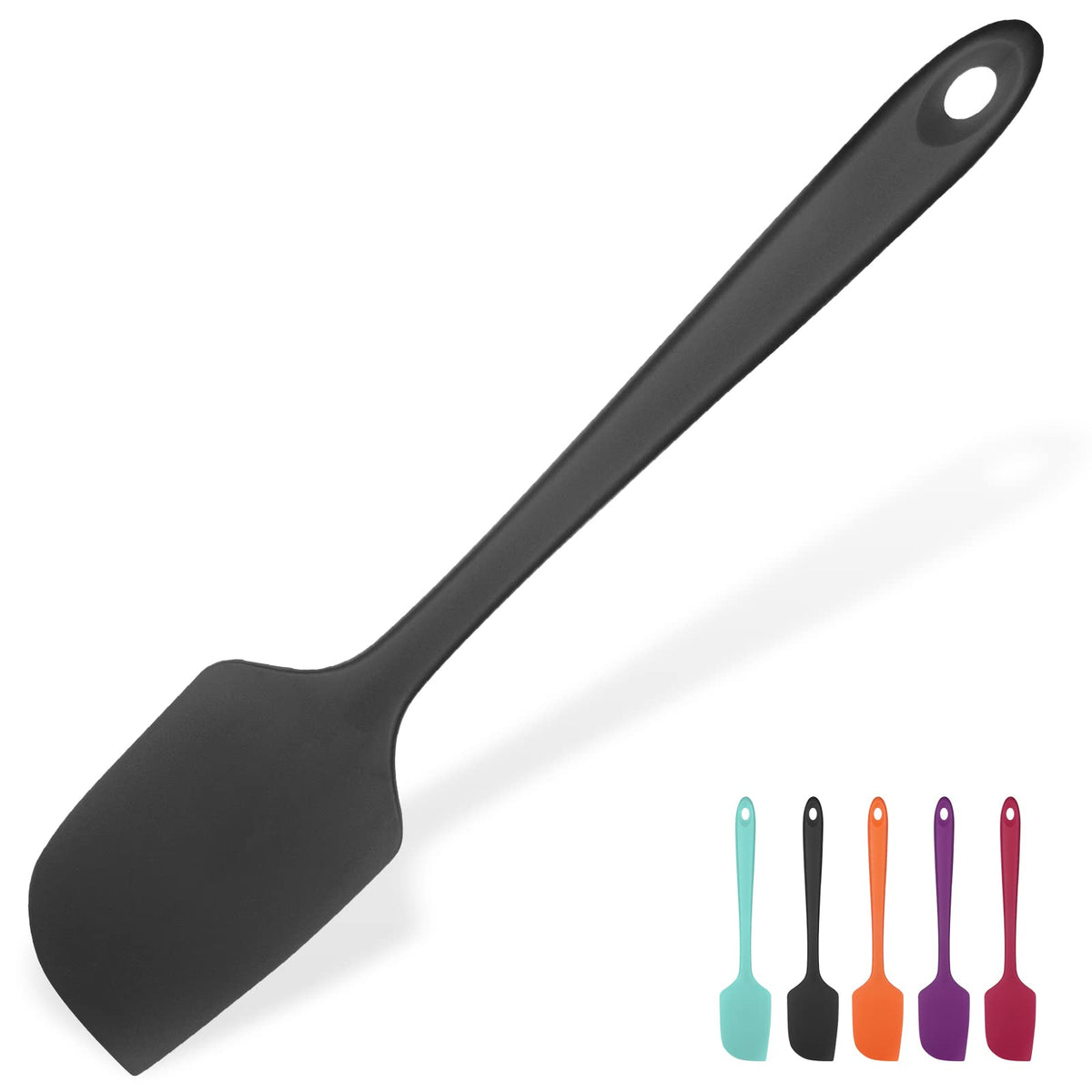 U-Taste Silicone Large Spatula, 600ºF High Temp Scraper, 11.38in, Aqua Sky