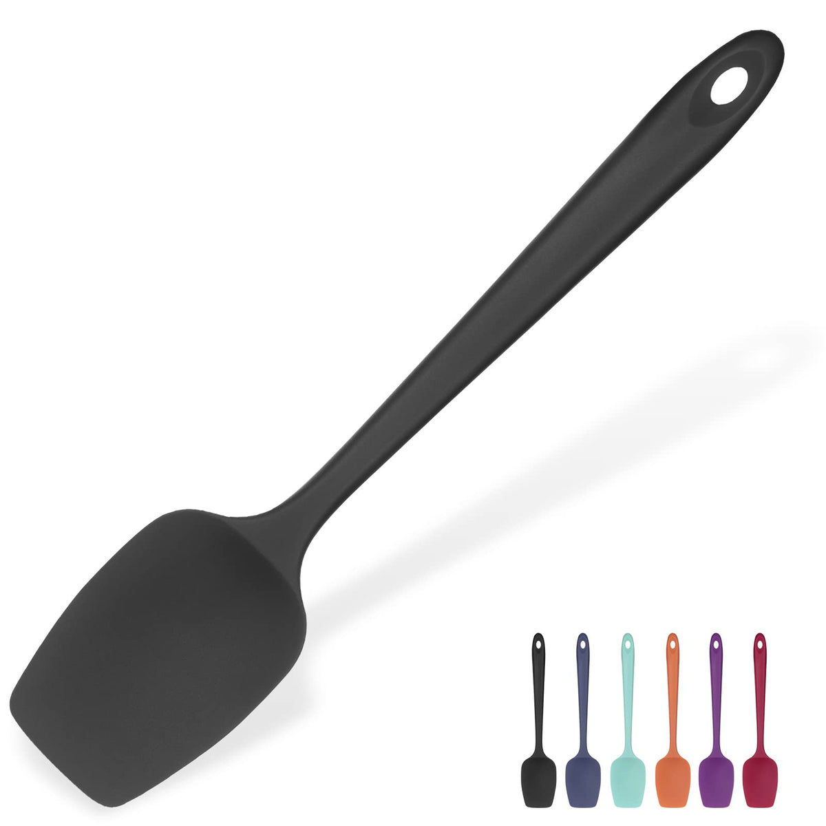 U-Taste Silicone Large Spatula, 600ºF High Temp Scraper, 11.38in, Aqua Sky