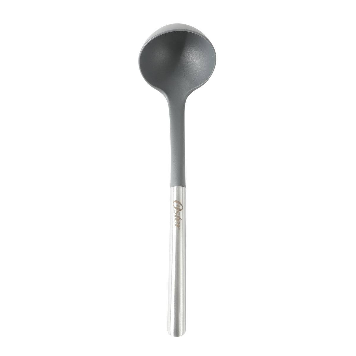 Oster Chadswyck 13” Cooking Ladle, Heat Resistant Silicone Head, Stainless Steel Handle, Safe for Nonstick Cookware, Dishwasher Safe