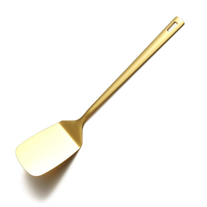 Gold Ladle, Berglander Stainless Steel Kitchen Ladle With Titainium Gold Plating, Soup Ladle, Cooking Ladle, Metal Soup Spoon For Cooking, Dishwasher Safe, Easy to Clean