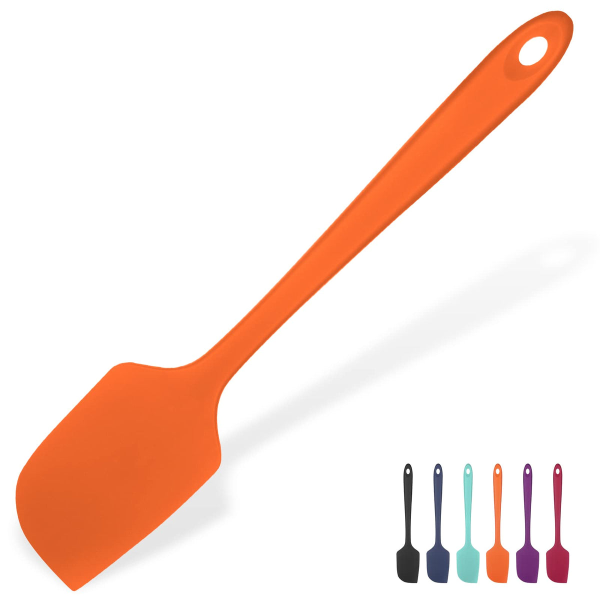 U-Taste Silicone Large Spatula, 600ºF High Temp Scraper, 11.38in, Aqua Sky
