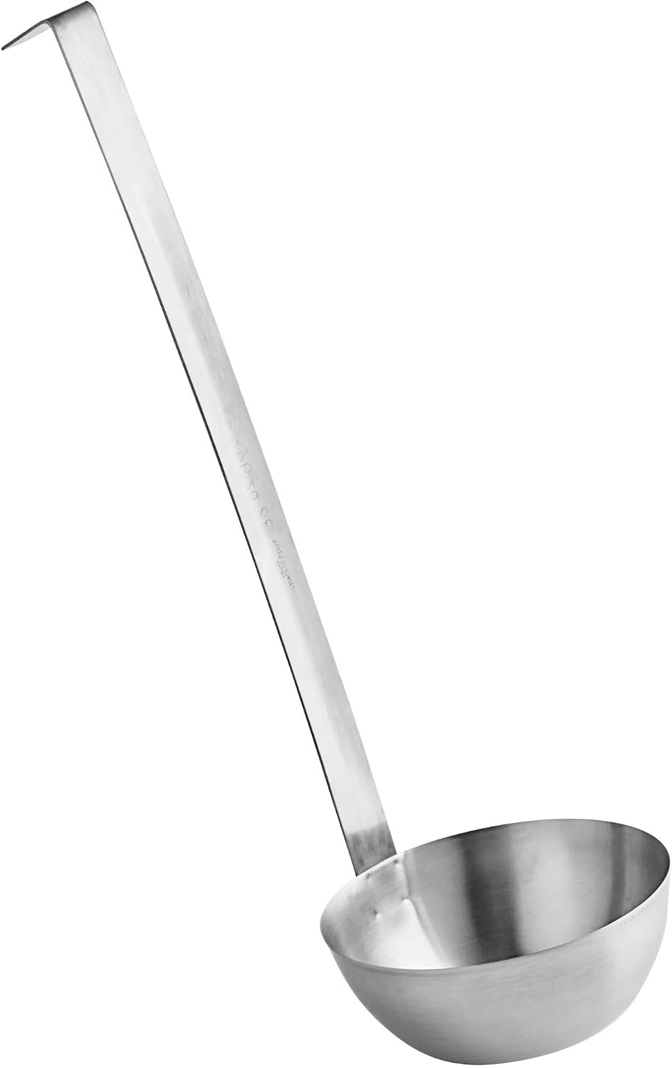 Stainless Steel Ladle, 32 oz – Heavy-Duty 2-Piece Construction, Long Handle, Hooked Design for Easy Storage – Perfect for Soup, Stew, Chili, Sauce, and Commercial Kitchens (1, 32 Oz)