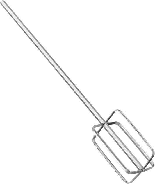 Meat Mixer for Drill Manual Meat Whisk Stirrer Stainless Steel Stirring Rod for Hot Pot Sauce Mixing and Thickening 15.74-inch Kitchen Tool with Easy Grip for Home Cooking